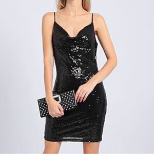 1.4.3. Story by Line Up Black Sequin Mini Dress